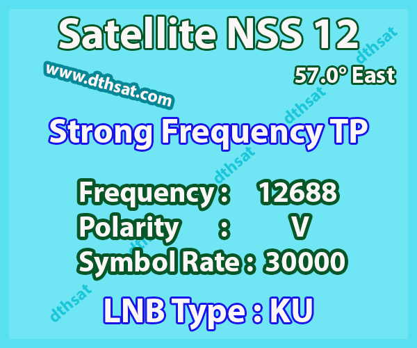 NNS 12 57E Channel List 2024 Frequency TP LNB